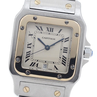 カルティエ サントスガルベLM W20011C4 メンズ 【中古】