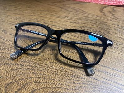 クロムハーツ FUN HATCH-A アイウェア 艶ありブラック 黒 眼鏡