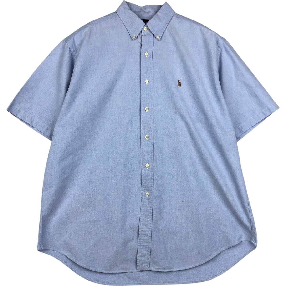 古着 ラルフローレン Ralph Lauren BLAIRE 半袖 ボタンダウンシャツ メンズL相当/eaa623885