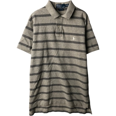 古着 ラルフローレン Ralph Lauren POLO by Ralph Lauren CUSTOM FIT 半袖 ボーダー ポロシャツ メンズL相当/eaa635257