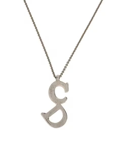 ディオール CD ロゴ ネックレス "シルバー"