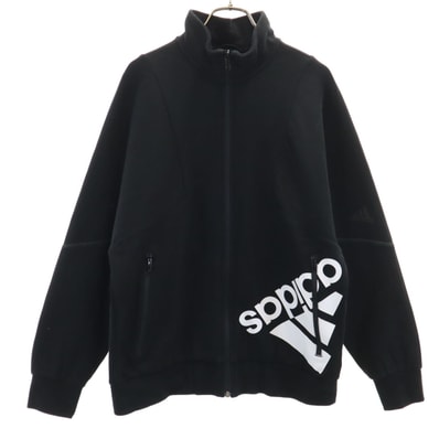 adidas アディダス スウェット ジップジャケット M ブラック