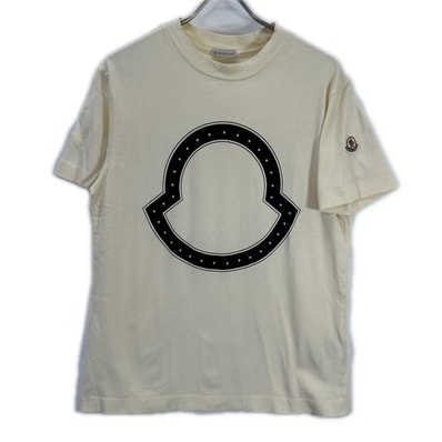 モンクレール 21年製 アイボリー スタッズTシャツ X S