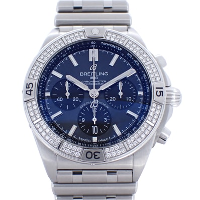日本限定 BREITLING ブライトリング クロノマット B01 42 AB0134 ダイヤベゼル ブラックシェル メンズ 腕時計