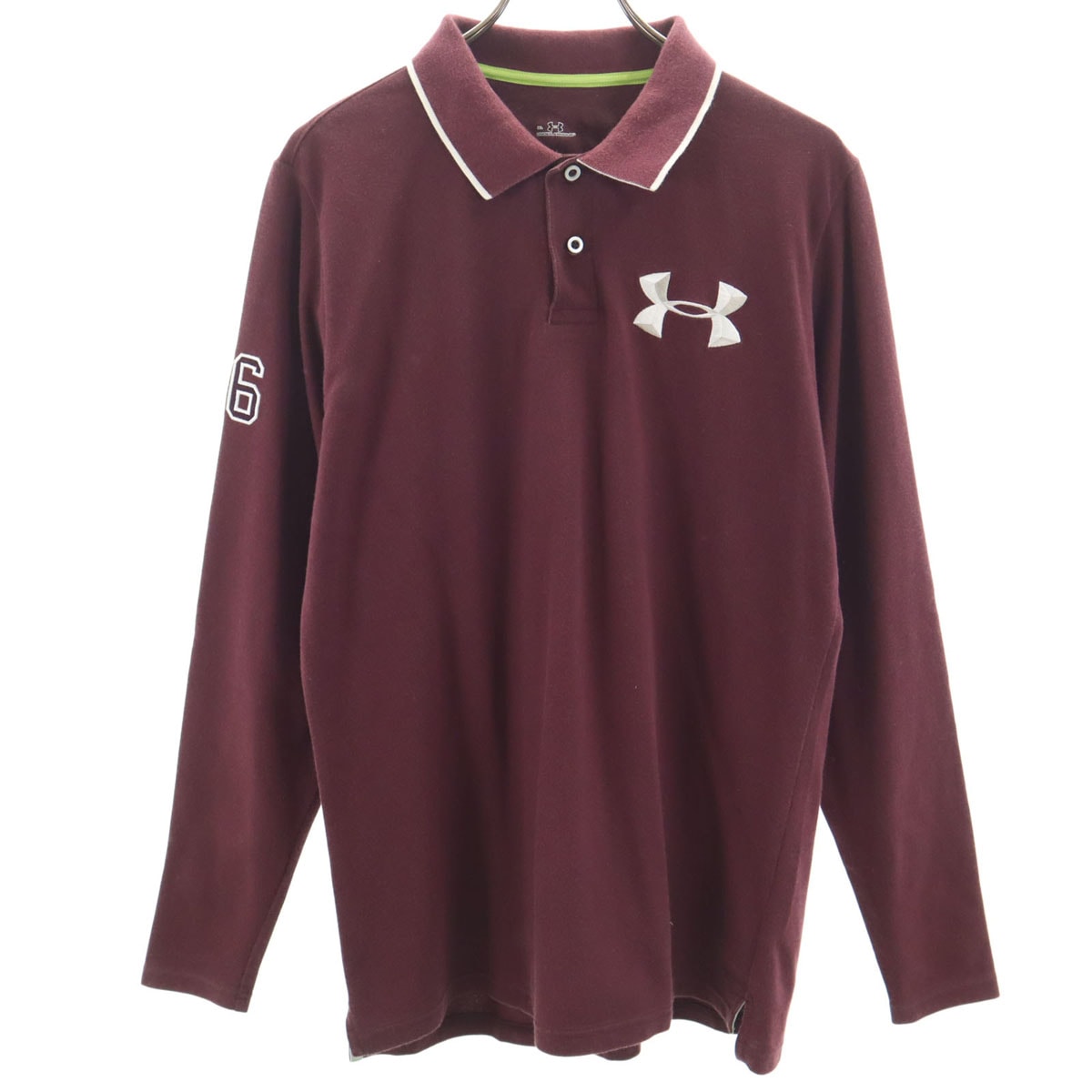 UNDER ARMOUR アンダーアーマー 長袖 ポロシャツ XL パープル系