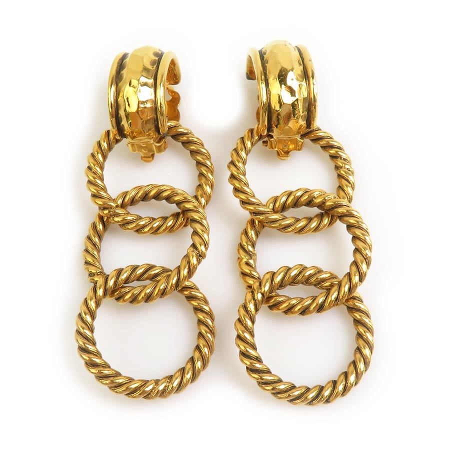 シャネル CHANEL イヤリング メタル ゴールド レディース【中古】 e61788a