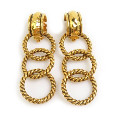 シャネル CHANEL イヤリング メタル ゴールド レディース【中古】 e61788a