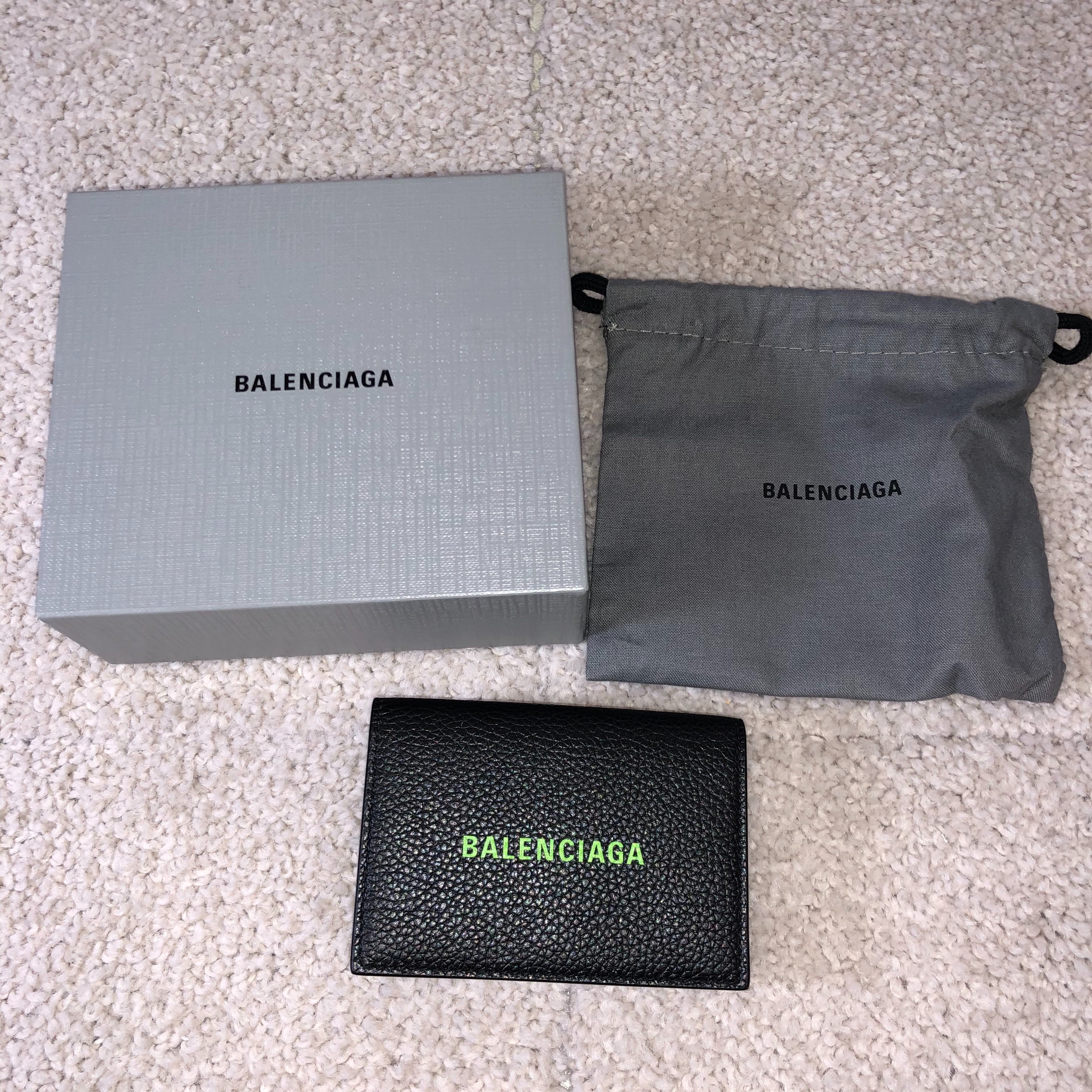 BALENCIAGA CASH MINI WALLET "Green"