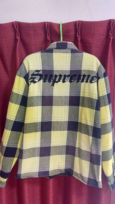 Supreme Quilted Flannel Shirt "Yellow"