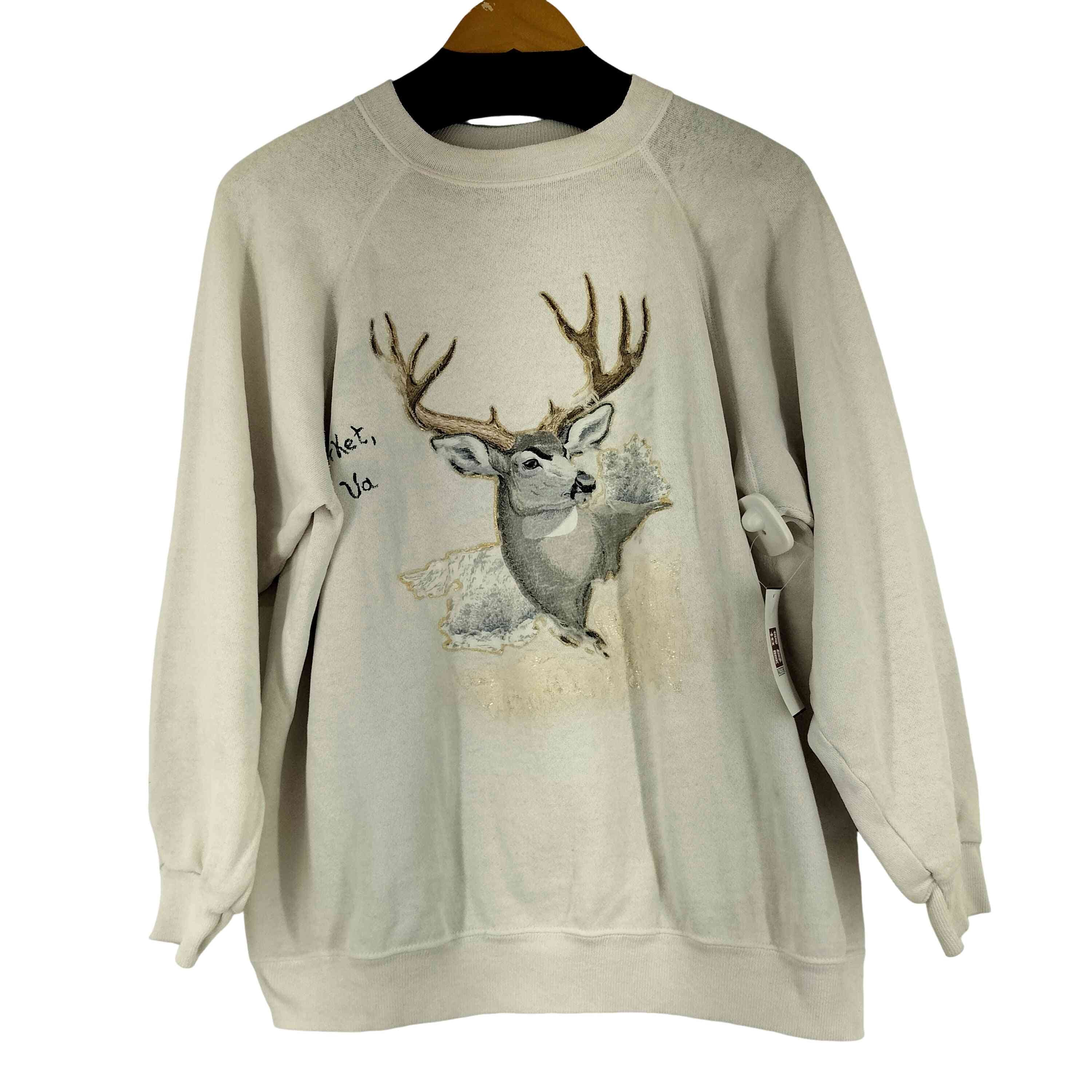 80-90S 鹿デザイン スウェット【1141338337754】