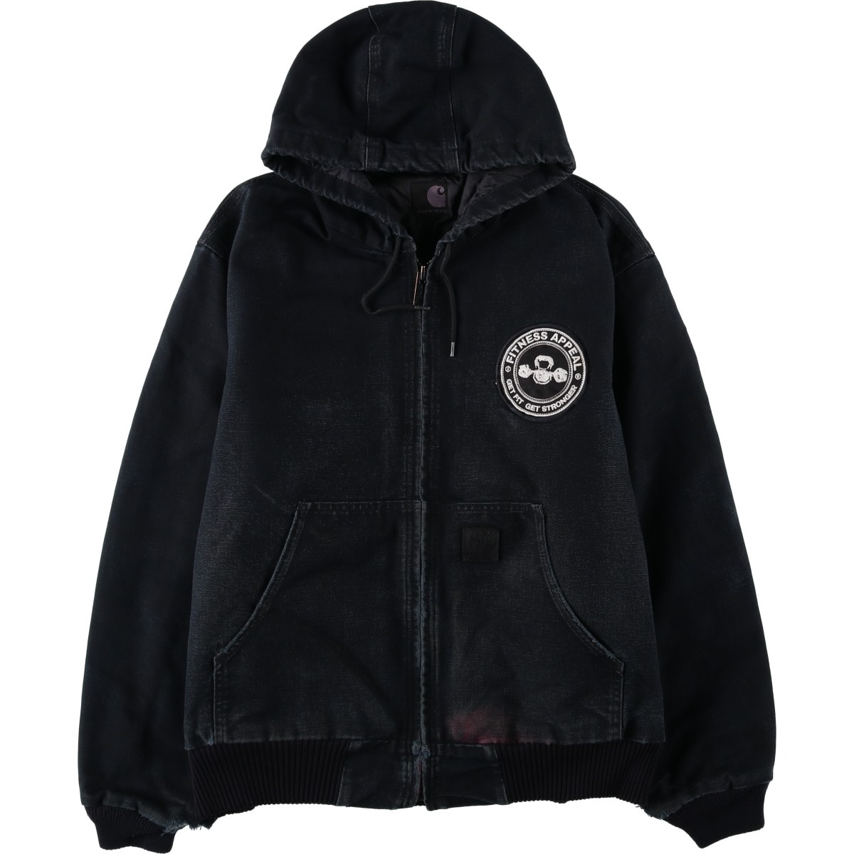 古着 カーハート Carhartt アクティブジャケット 中綿入り ダックフルジップパーカー USA製 メンズL相当/eaa636570