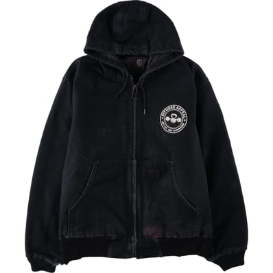 古着 カーハート Carhartt アクティブジャケット 中綿入り ダックフルジップパーカー USA製 メンズL相当/eaa636570