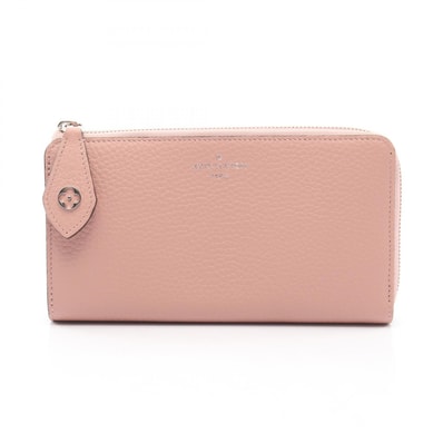 ルイ・ヴィトン LOUIS VUITTON ポルトフォイユコメット L型ファスナー長財布 財布 レザー トリヨンレザー トリヨンレザー マグノリア レディース ピンク系 M63103 【中古】