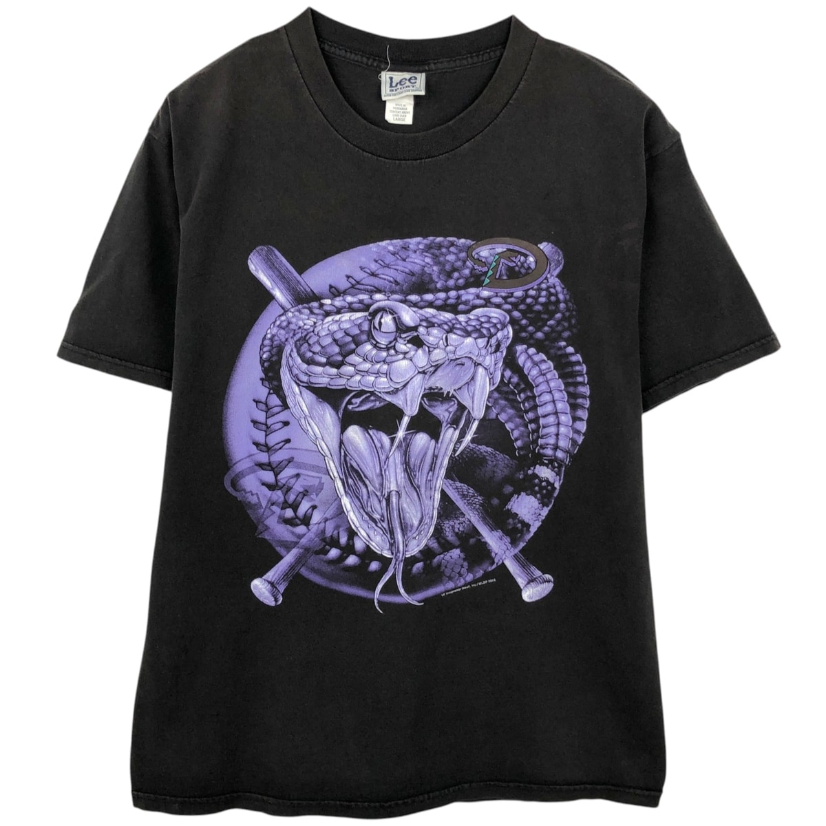 古着 00年代 リー Lee SPORT MLB ARIZONA DIAMONDBACKS アリゾナダイヤモンドバックス 蛇柄 パイソン柄 スポーツプリントTシャツ メンズL相当/eaa649456