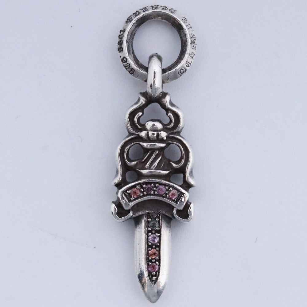 CHROME HEARTS ダガーチャーム #5 with パヴェピンクサファイア