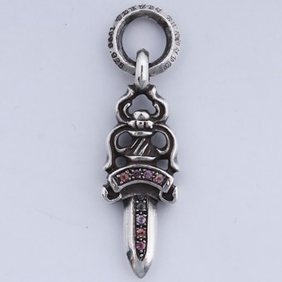 CHROME HEARTS ダガーチャーム #5 with パヴェピンクサファイア