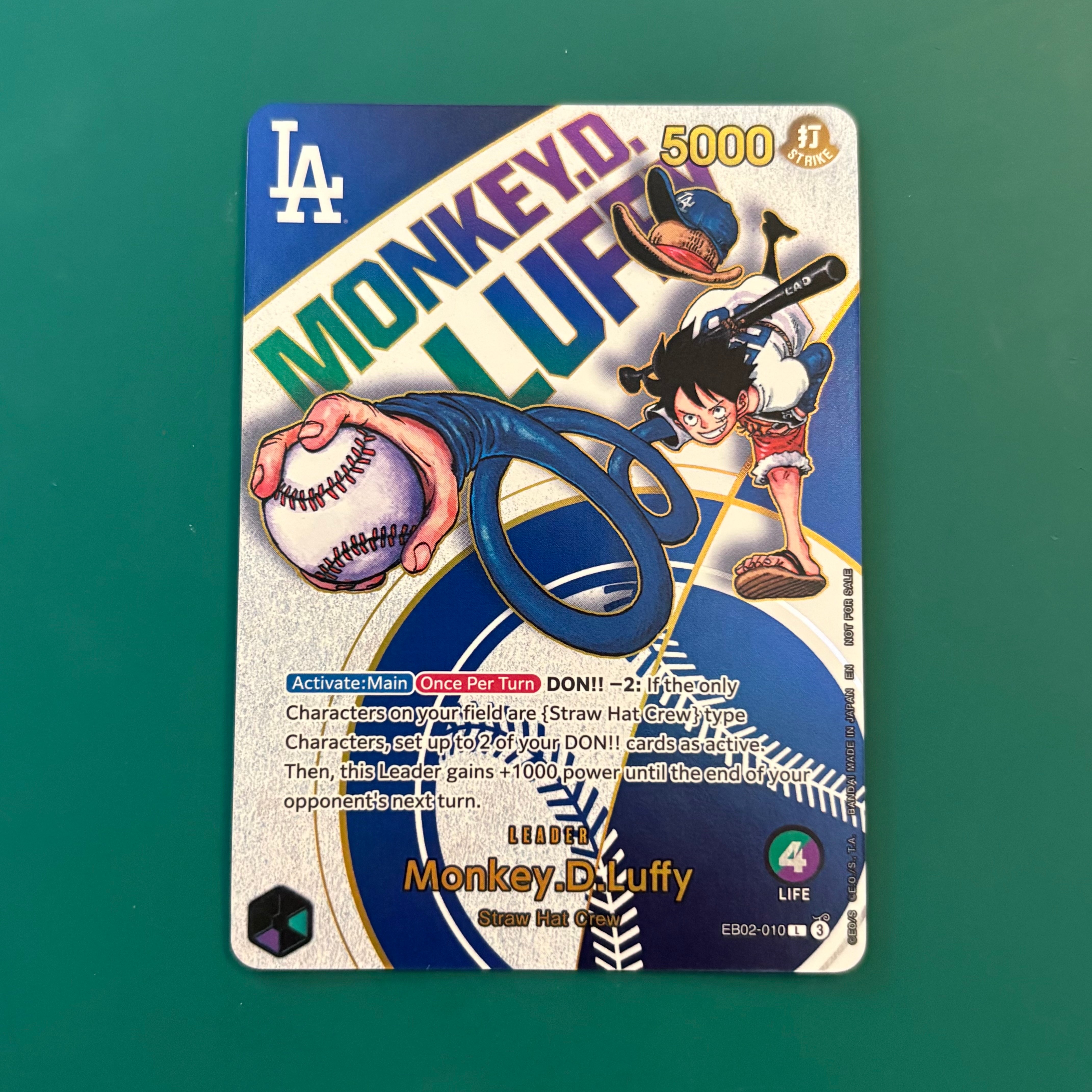 【PSA10】ドジャース プロモ モンキー・D・ルフィ ワンピースカード PSA10鑑定済】モンキー・D・ルフィ 【プロモ】《赤》 チャンピオン