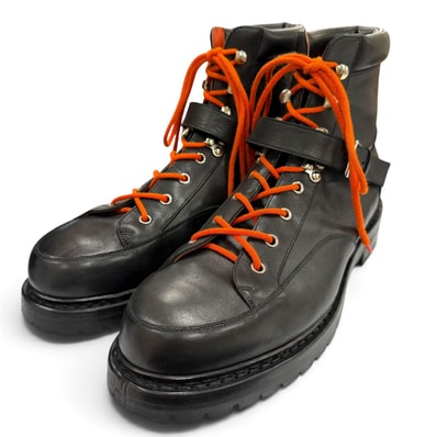 美品 エルメス ハイキングブーツ ブラック メンズ 41.5