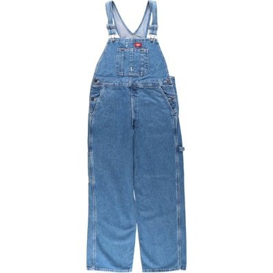 古着 ディッキーズ Dickies デニムオーバーオール メンズw35相当/eaa630407