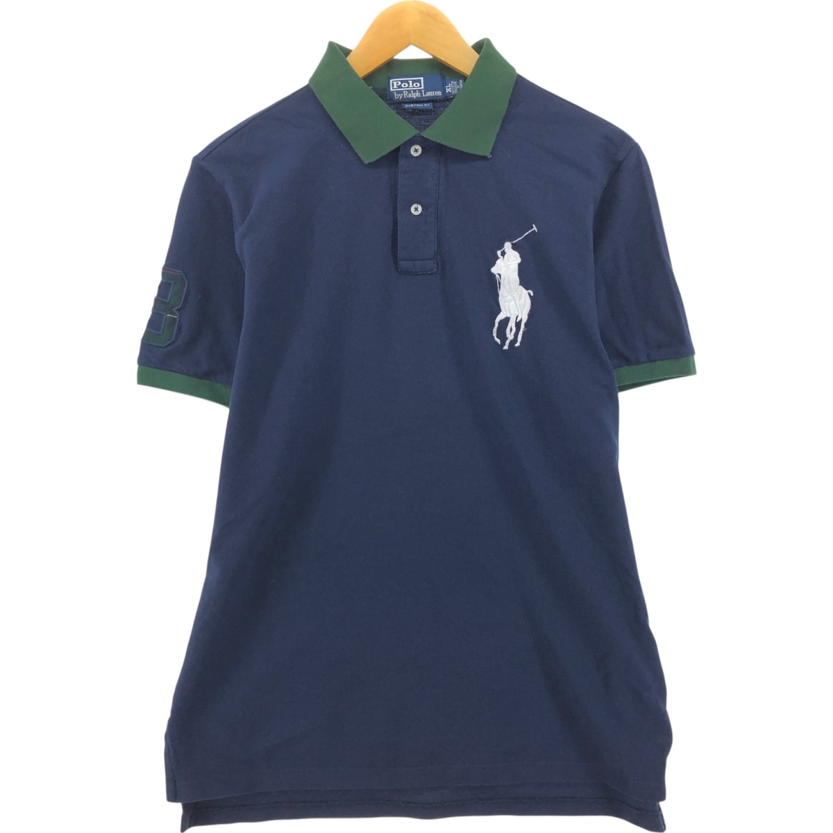 古着 ラルフローレン Ralph Lauren POLO by Ralph Lauren CUSTOM FIT ビッグポニー 半袖 ポロシャツ メンズXL相当/eaa553110
