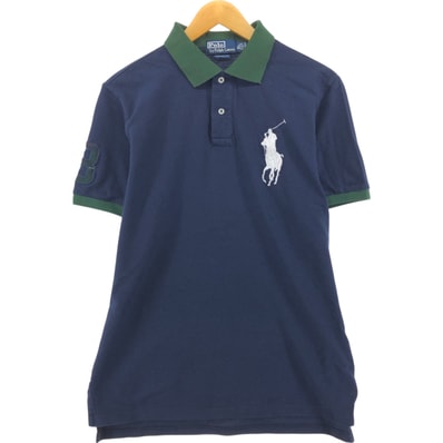 古着 ラルフローレン Ralph Lauren POLO by Ralph Lauren CUSTOM FIT ビッグポニー 半袖 ポロシャツ メンズXL相当/eaa553110