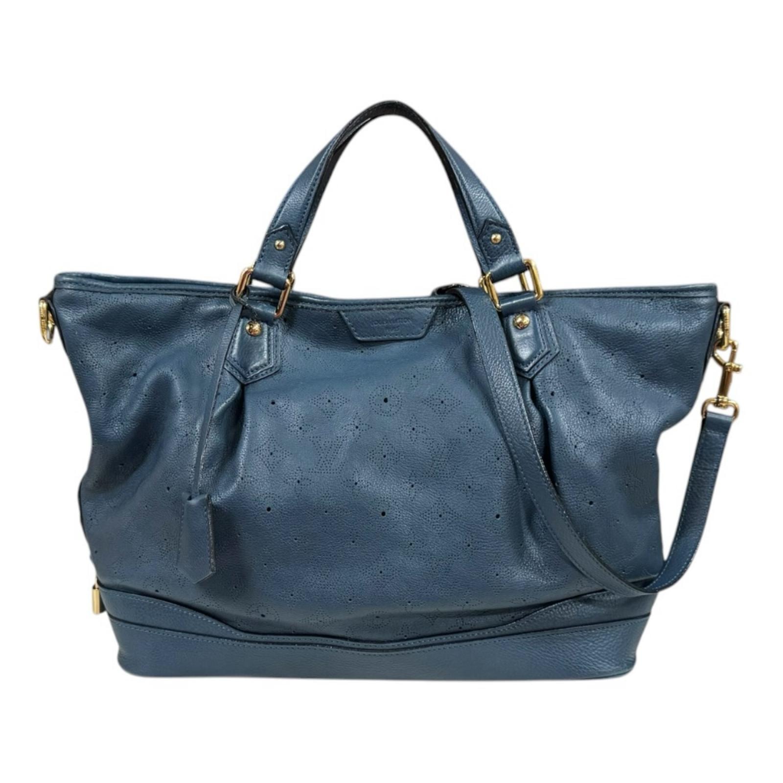 ルイヴィトン ステラGM マヒナ ショルダーバッグ モノグラムマヒナ M93464 ネイビー レディース LOUIS VUITTON 中古