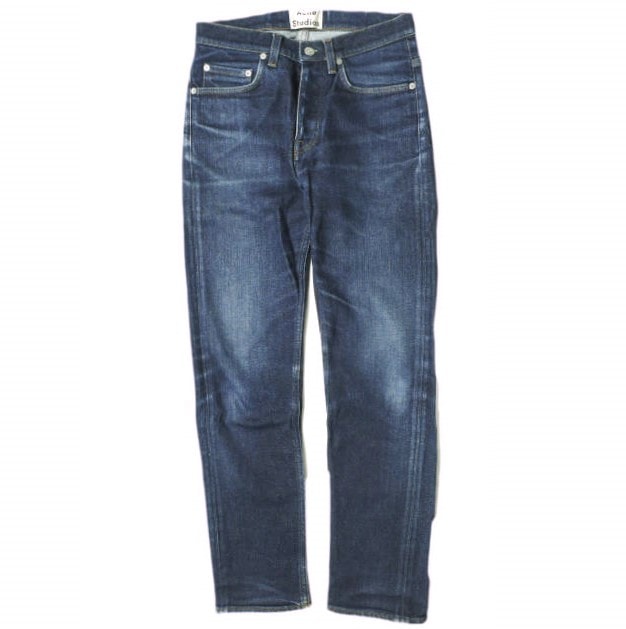 Acne Studios アクネストゥディオズ イタリア製 5ポケットスキニーデニムパンツ 1159-343-4719 28 Indigo テーパード ジーンズ ボタンフライ ボトムス g18734