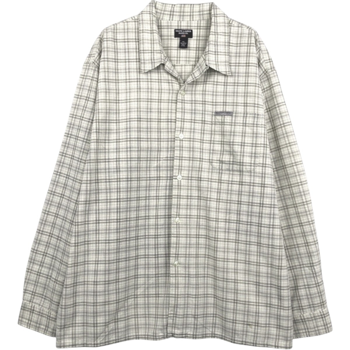 古着 ラルフローレン Ralph Lauren RALPH LAUREN JEANS CO 長袖 ボタンダウンチェックシャツ ボックスシャツ メンズXL相当/eaa662083