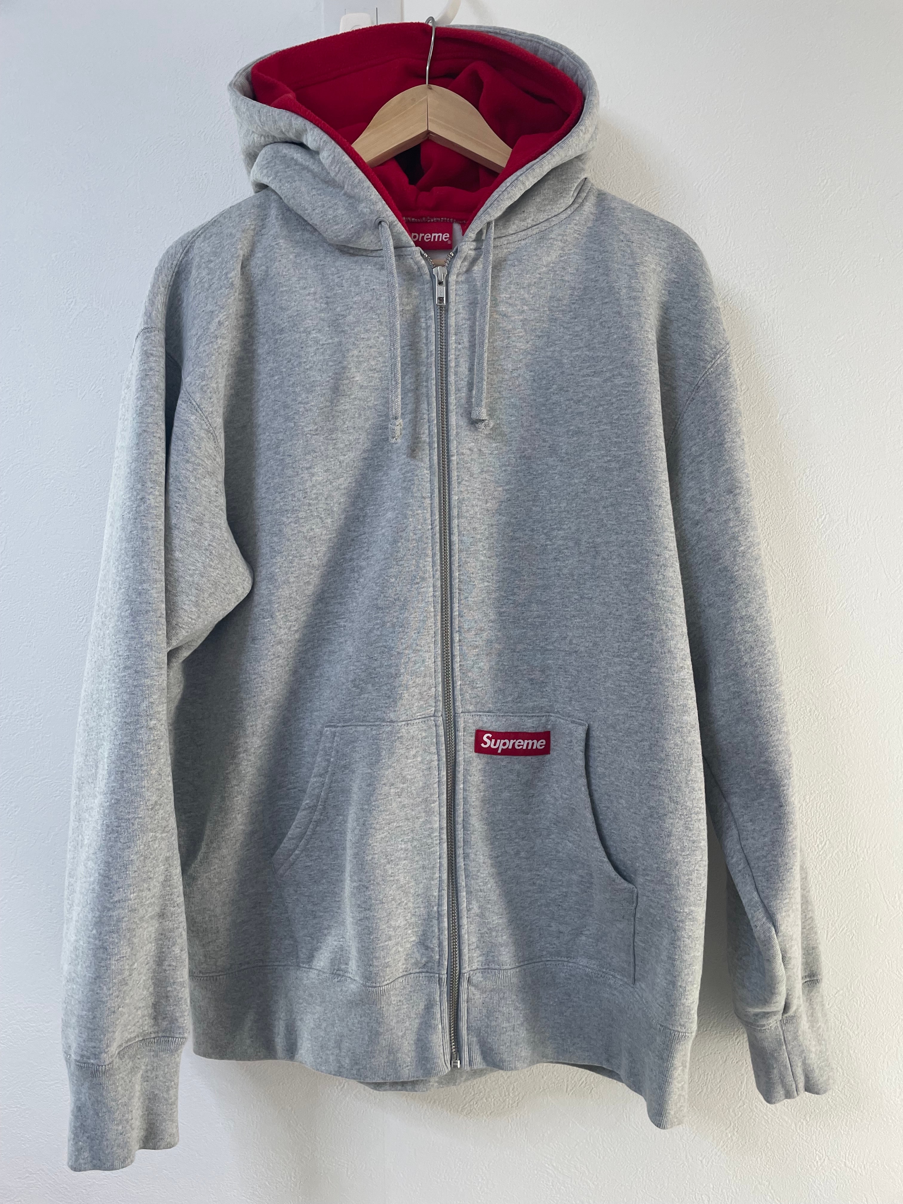 Supreme Double Hood Facemask Zip Up Hooded Sweatshirt "Heather Grey"