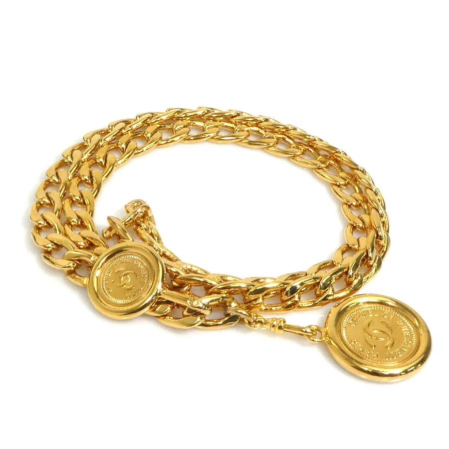シャネル CHANEL ベルト ココマーク メタル ゴールド レディース【中古】 e62250i