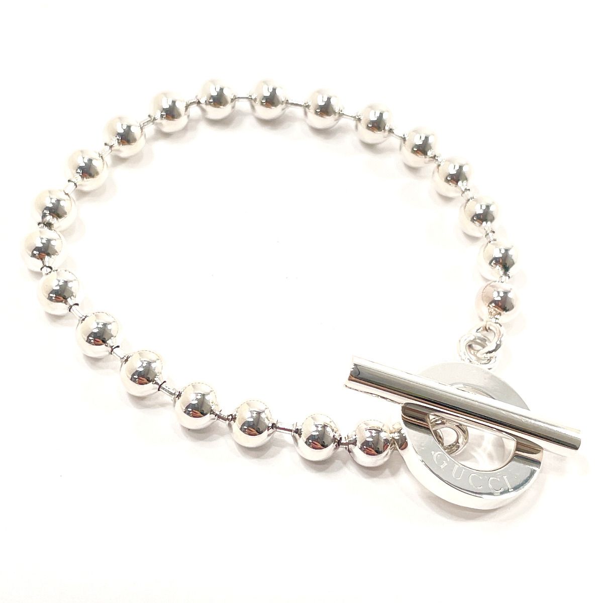 グッチ ブレスレット ボールチェーン   シルバー
