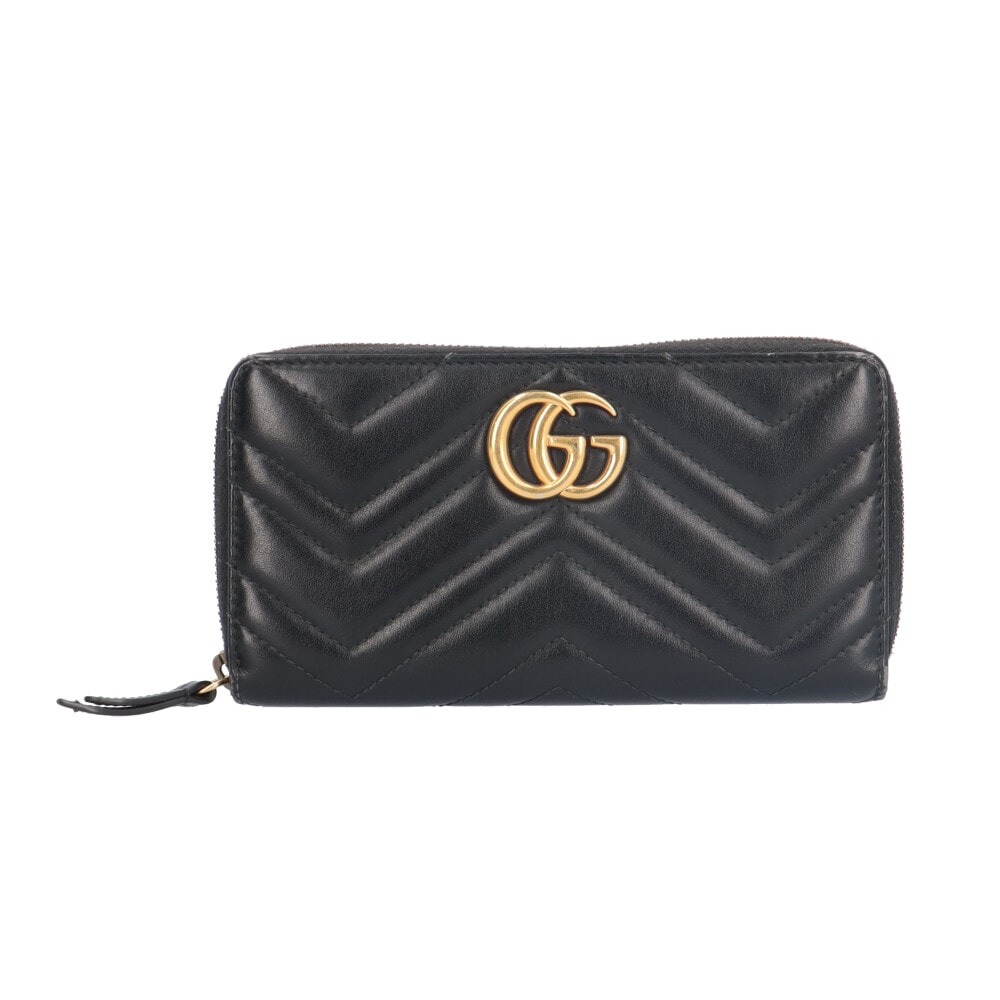 グッチ GGマーモント 長財布 レザー 443123 レディース GUCCI  中古