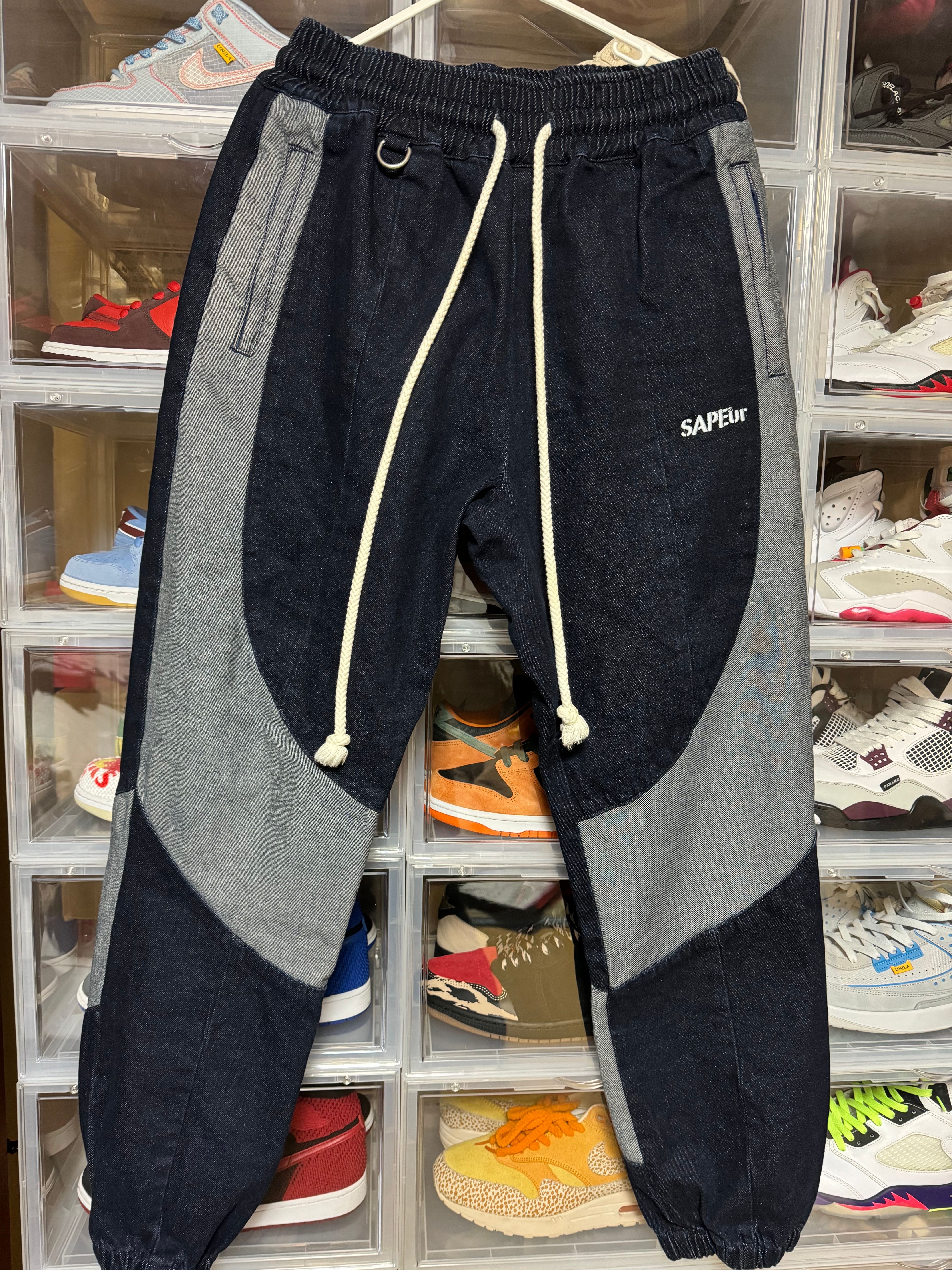 Sapeur Denim Track Pants "Indigo"