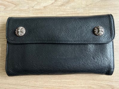 Chrome Hearts Wave Wallet Leather "Black"