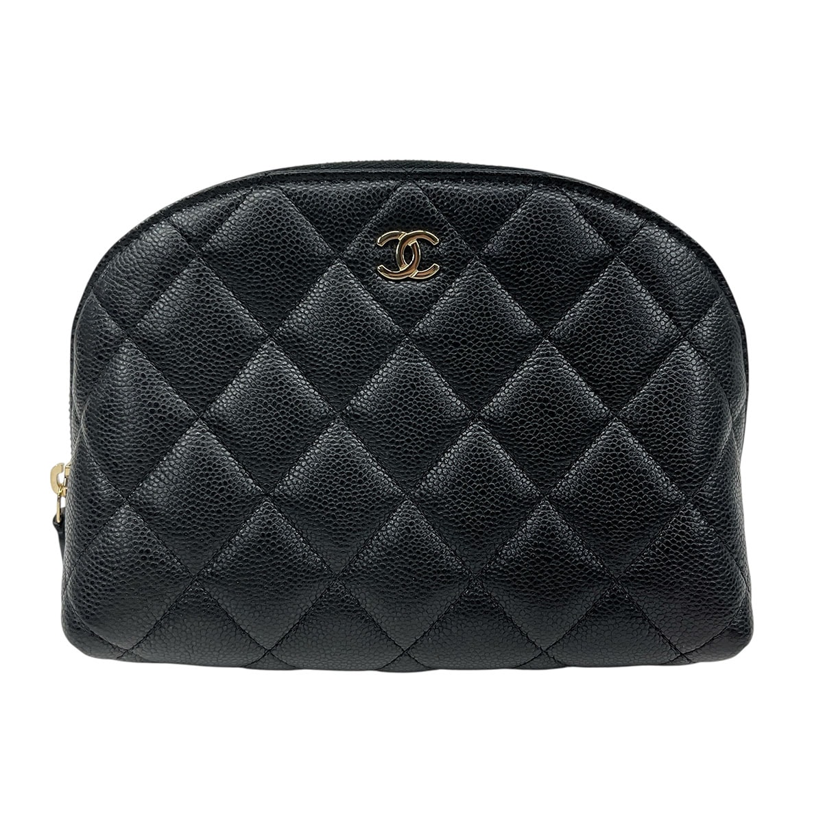 CHANEL シャネル タイムレス クラシック ライン マトラッセ ポーチ ブラック  レディース【中古】