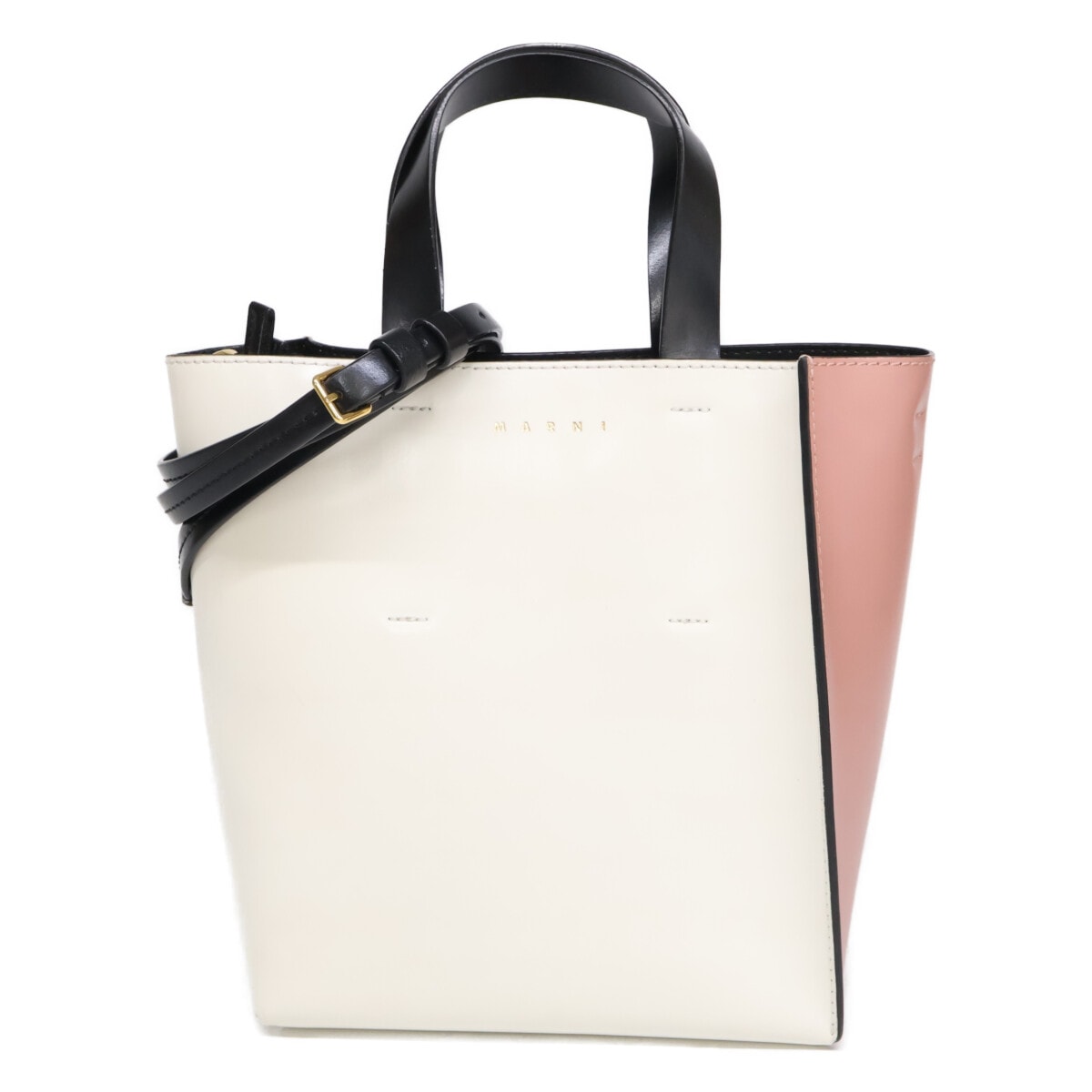 A (未使用に近い)】マルニ 【美品】Museo ミュゼオ ミニ レザー 2WAY