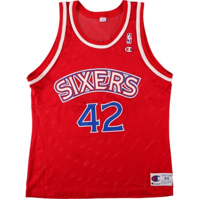 古着 90年代 チャンピオン Champion NBA PHILADELPHIA 76ERS フィラデルフィア 76ers メッシュ ゲームシャツ レプリカユニフォーム メンズL相当 ヴィンテージ/eaa662683
