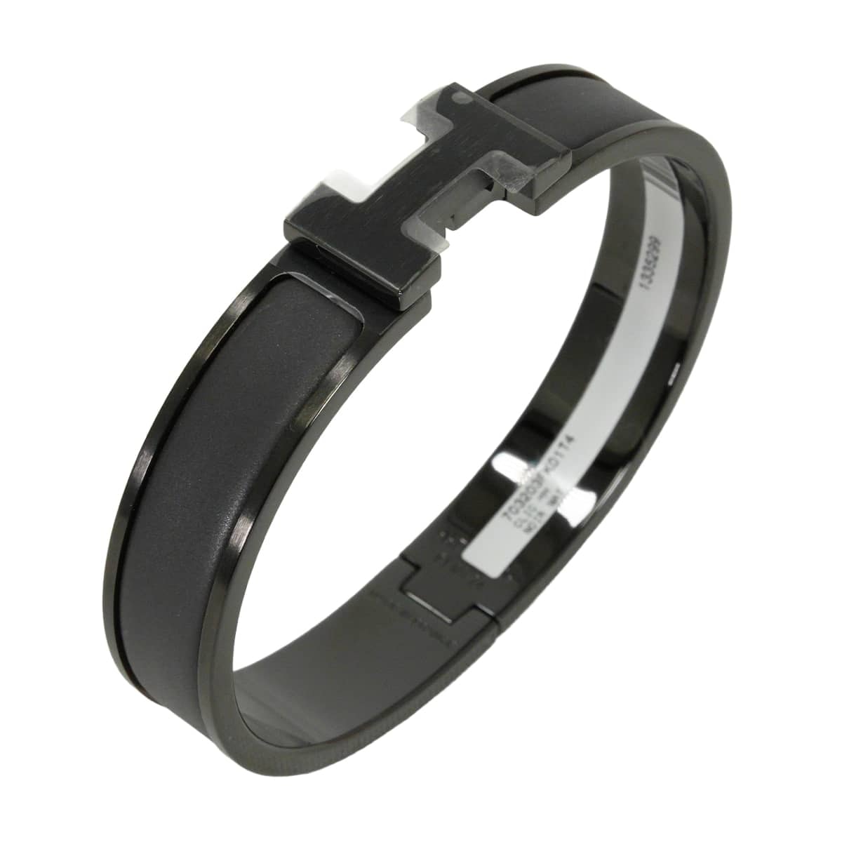 HERMES エルメス ブレスレット クリックHH ソーブラック #T4 黒 (ブラック) ブラックプレーテッド ブラック金具 703203FK01T4 新品