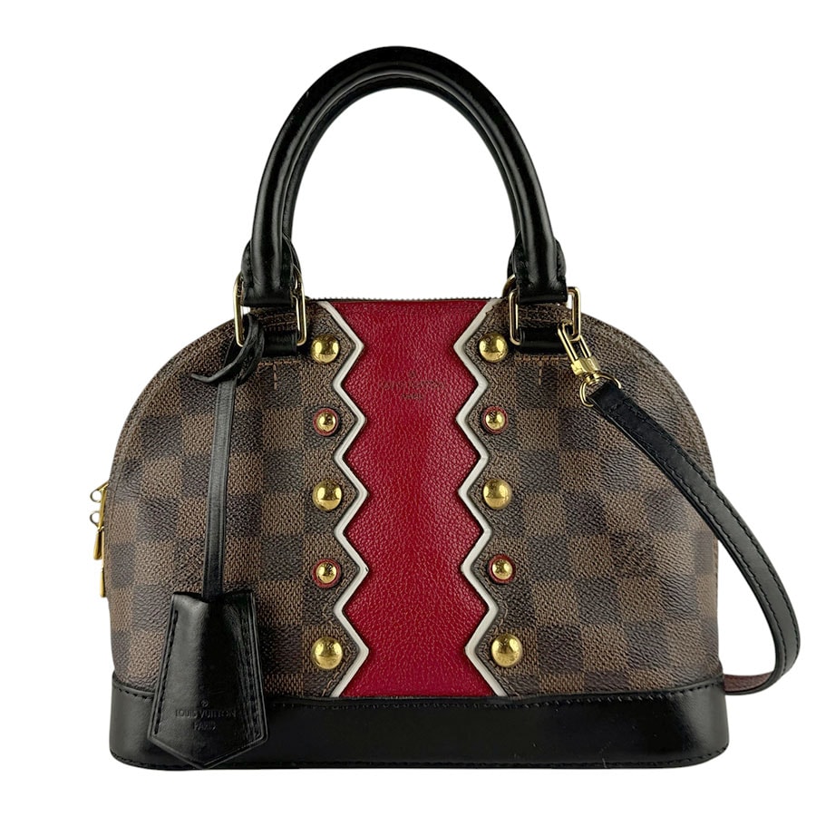 ルイ ヴィトン LOUIS VUITTON ハンドバッグ ショルダーバッグ ダミエ カラコラム アルマBB ダミエキャンバス ブラウン/ブラック/レッド レディース N40046【中古】 z9534
