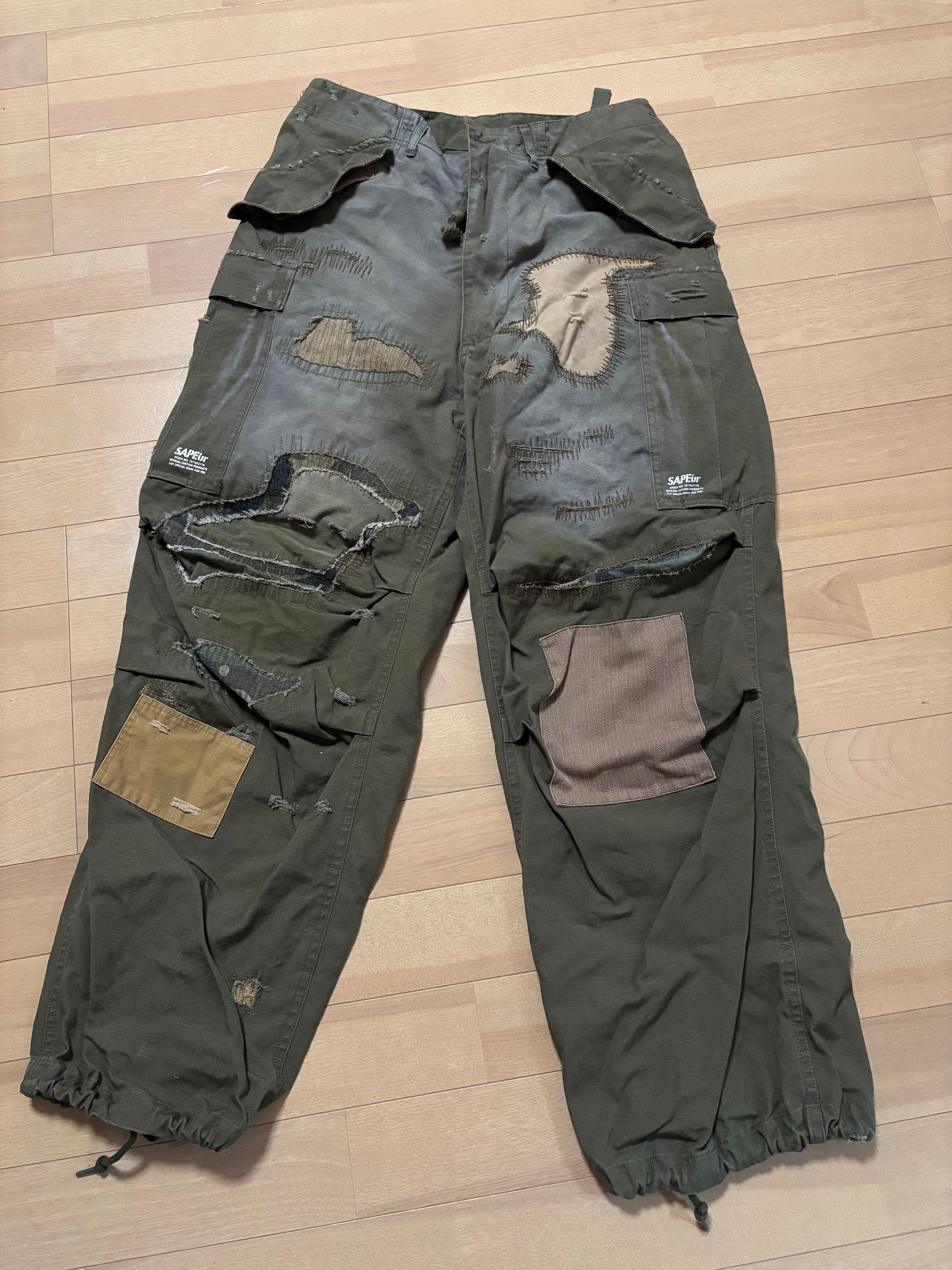 サプール M-65 リメイク カーゴパンツ "オリーブ"