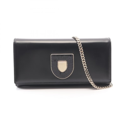 ディオール Dior ディオラマ ショルダーバッグ バッグ レザー レディース ブラック系 【中古】