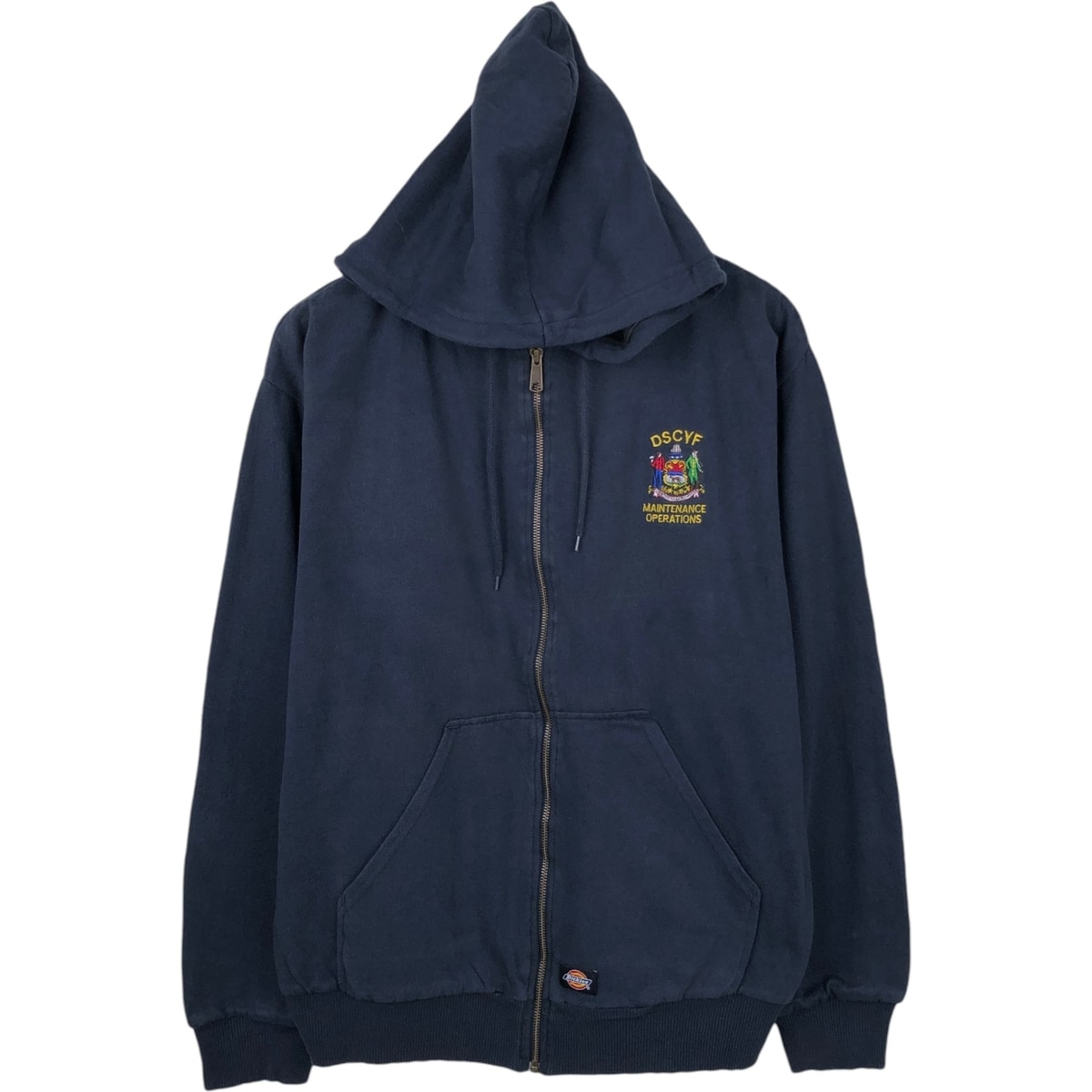 古着 ディッキーズ Dickies WORK スウェットフルジップパーカー メンズXL相当/eaa675947