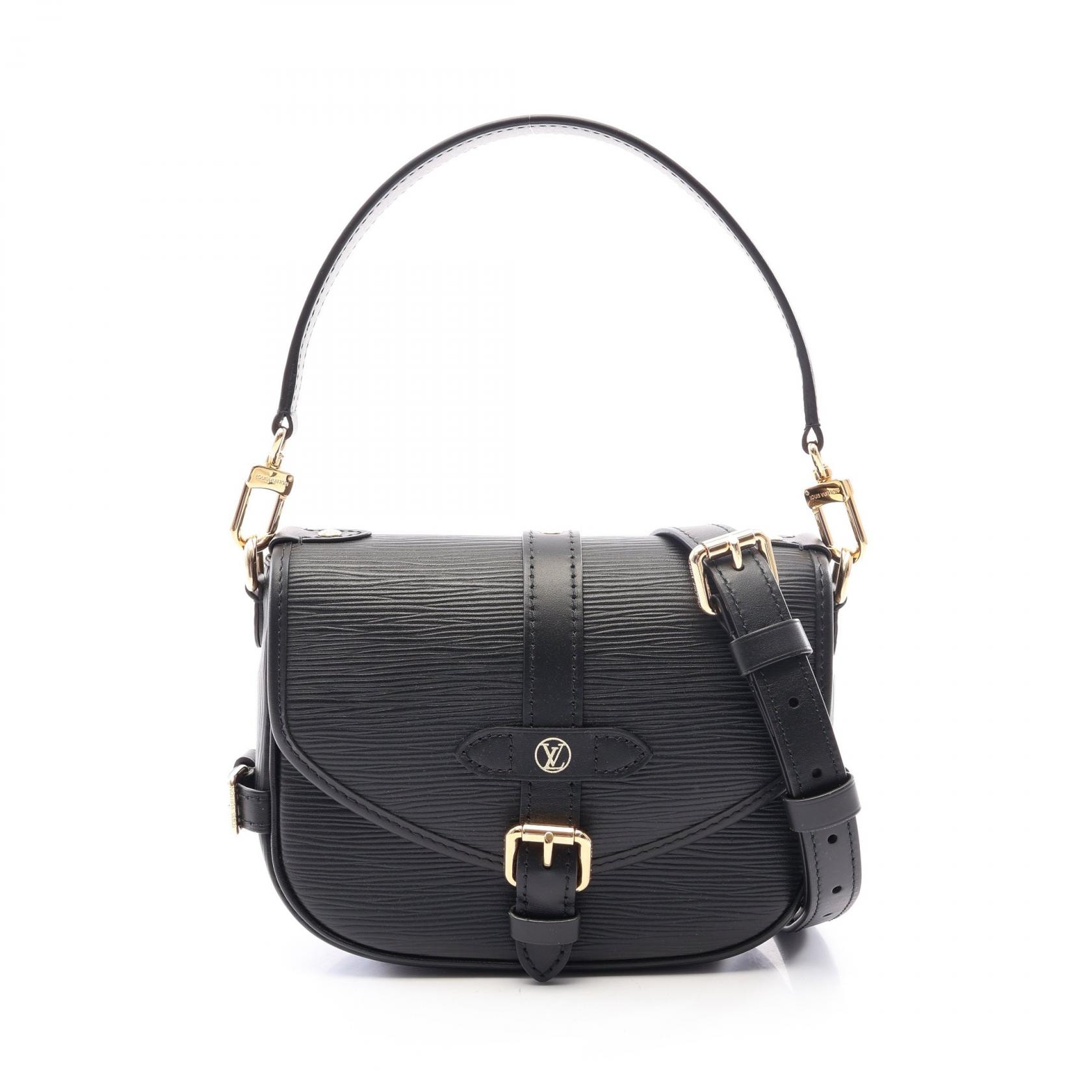 ルイ・ヴィトン LOUIS VUITTON ソミュールBB エピ ノワール 2WAY ハンドバッグ バッグ レザー エピ ノワール レディース ブラック系 M23469 【中古】