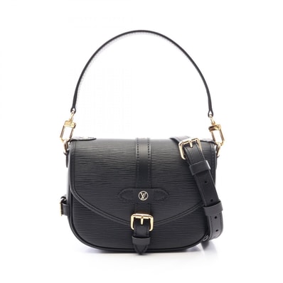 ルイ・ヴィトン LOUIS VUITTON ソミュールBB エピ ノワール 2WAY ハンドバッグ バッグ レザー エピ ノワール レディース ブラック系 M23469 【中古】