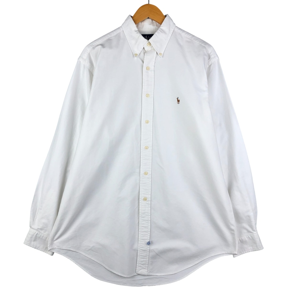 古着 ラルフローレン Ralph Lauren YARMOUTH 長袖 ボタンダウンシャツ メンズL相当/eaa592719