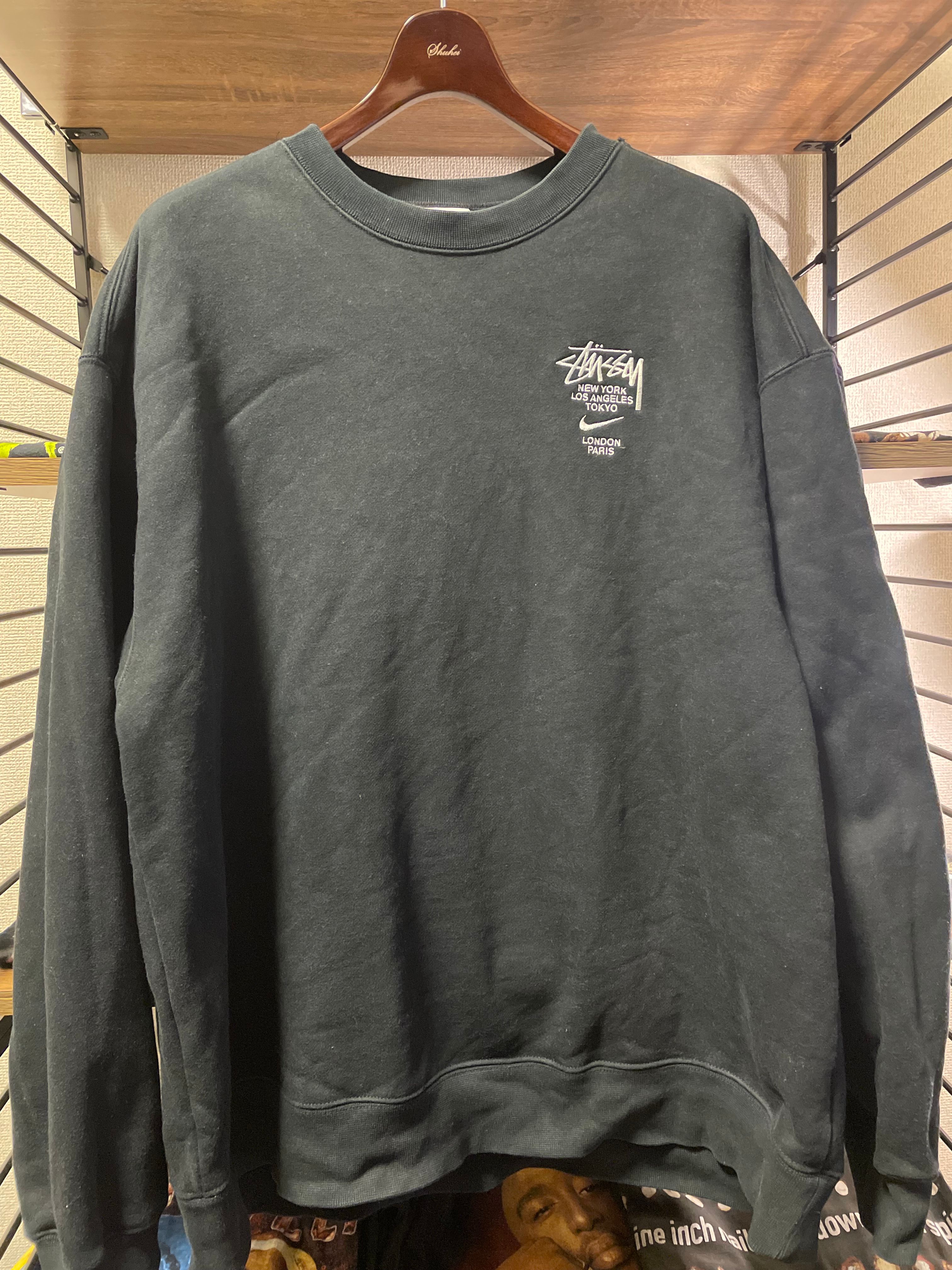 Nike x Stussy International Crewneck Sweatshirt (US Size) "Black" DC4198-010