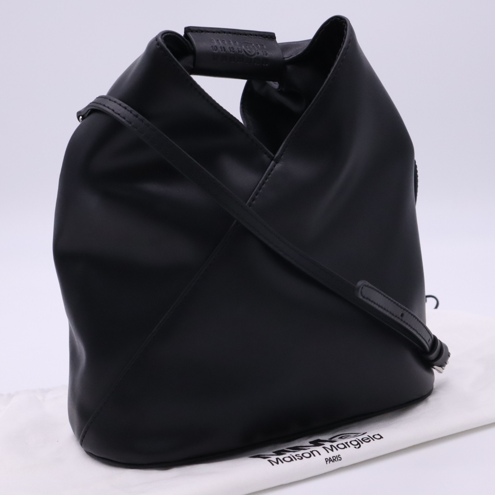 美品 MAISON MARGIELA メゾンマルジェラ レザー ジャパニーズ 2WAY ショルダーバッグ SB6WD0026 ショルダーバッグ ブラック レザー レディース