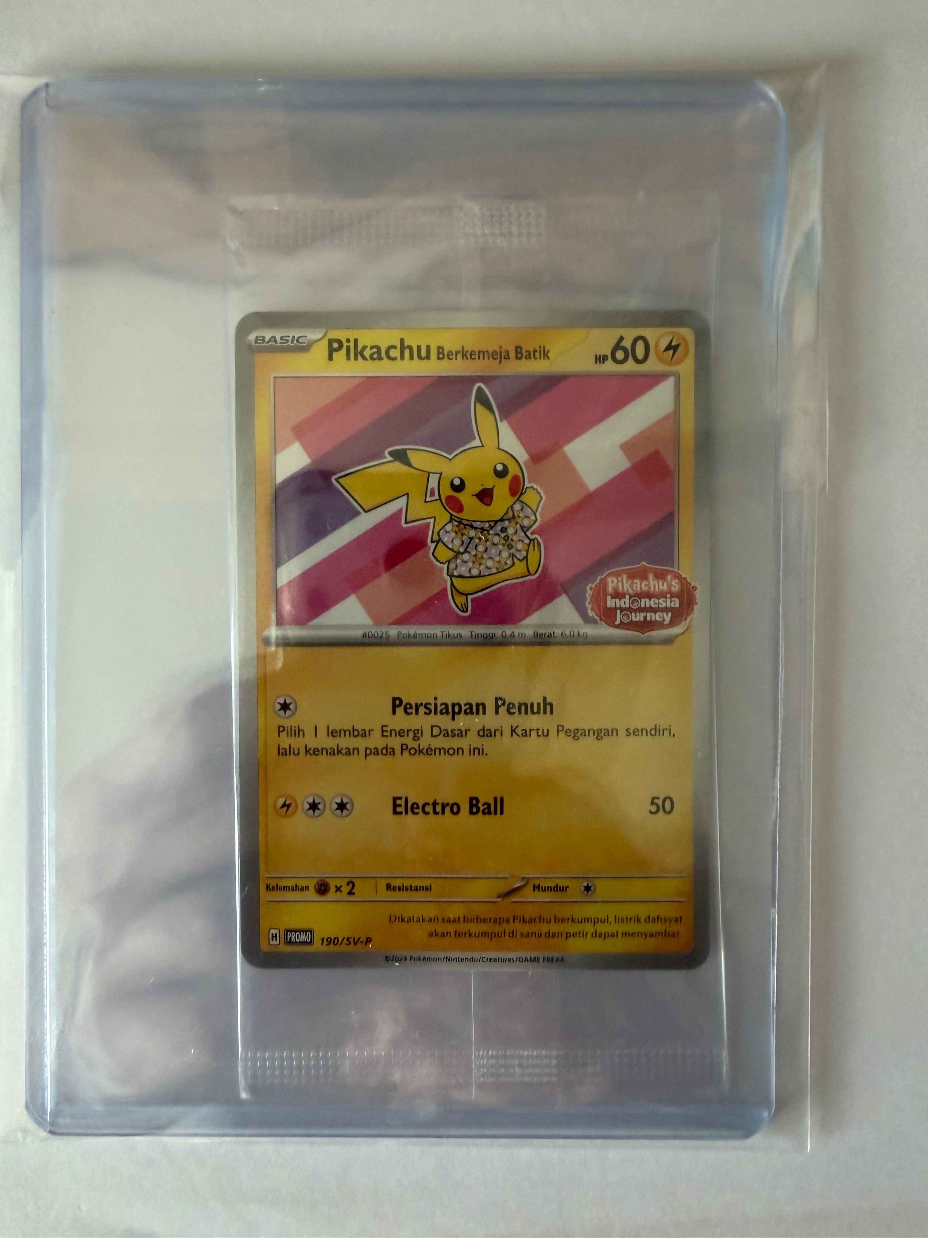 PSA10】バティックシャツを着たピカチュウ (フラワーピカチュウ柄) P
