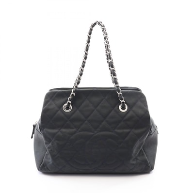 シャネル CHANEL マトラッセ トートバッグ バッグ レザー レディース ブラック系 【中古】