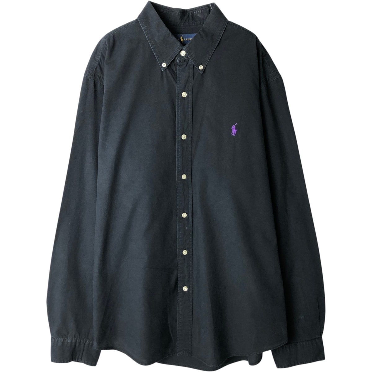 古着 ラルフローレン Ralph Lauren SLIM FIT スリムフィット 長袖 ボタンダウンシャツ メンズXL相当/eaa631247